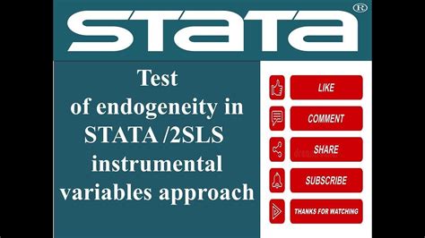 However, what the endogeneity test does is it adds the "endogenous" variables into the GMM model and see if the difference in the J-stat is significant or not. . How to test for endogeneity in stata